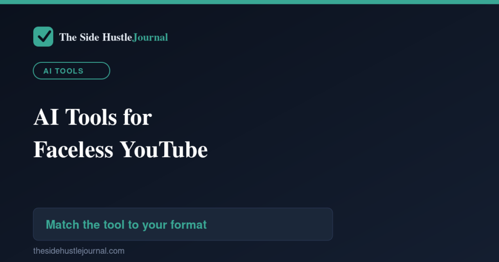 Guide: AI tools for a faceless YouTube channel