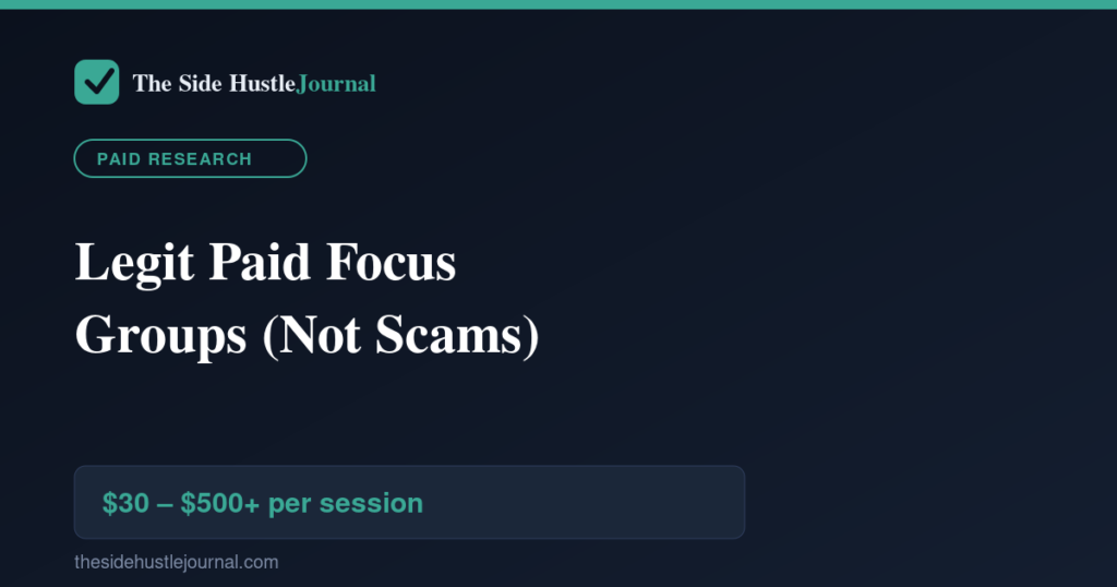 Guide: How to find legitimate paid focus groups