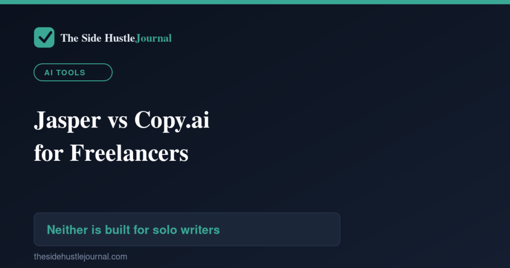 Guide: Jasper AI vs Copy.ai for freelance writers